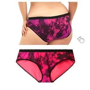 Torrid Seamless Hipster Panty 3x 4x 22 24 26 Pink Black Tie Dye